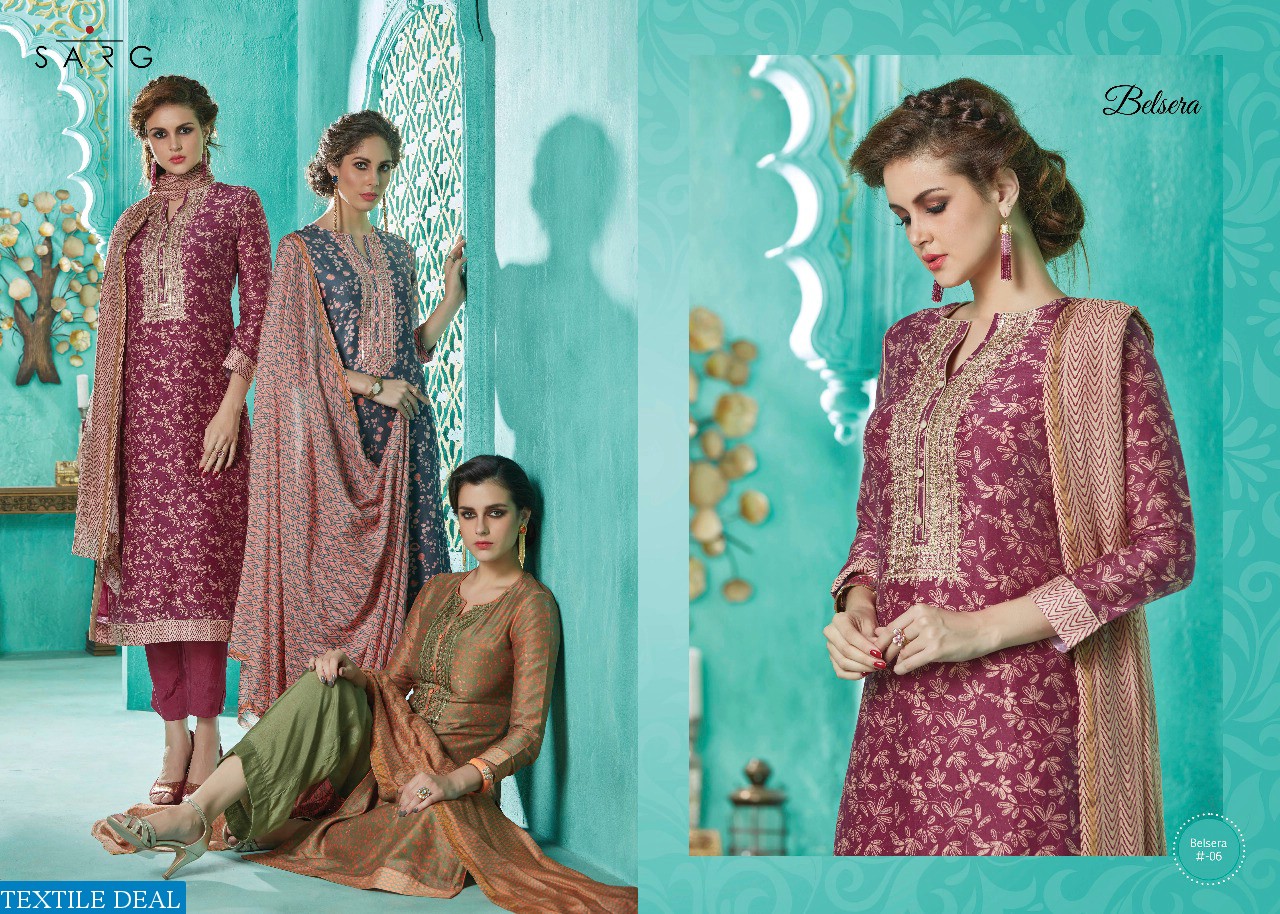 Sarg Belsera Wholesale luxury Ethnic Salwar suits